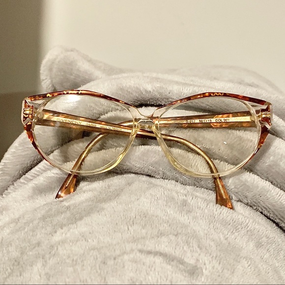 Givenchy Accessories - Rare Vintage Givenchy Fire Amber Retro Eyeglasses